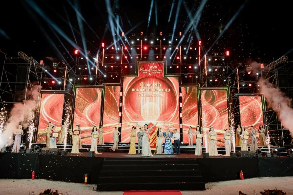 Người đẹp Đồng Tháp chinh phục ngôi vị cao nhất Hoa hậu Thương hiệu Việt Nam 2026