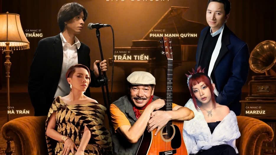 Phòng khách 3 thế hệ số 2: Cuộc gặp gỡ của Trần Tiến, Hà Trần, Phan Mạnh Quỳnh, Thắng và Marzuz