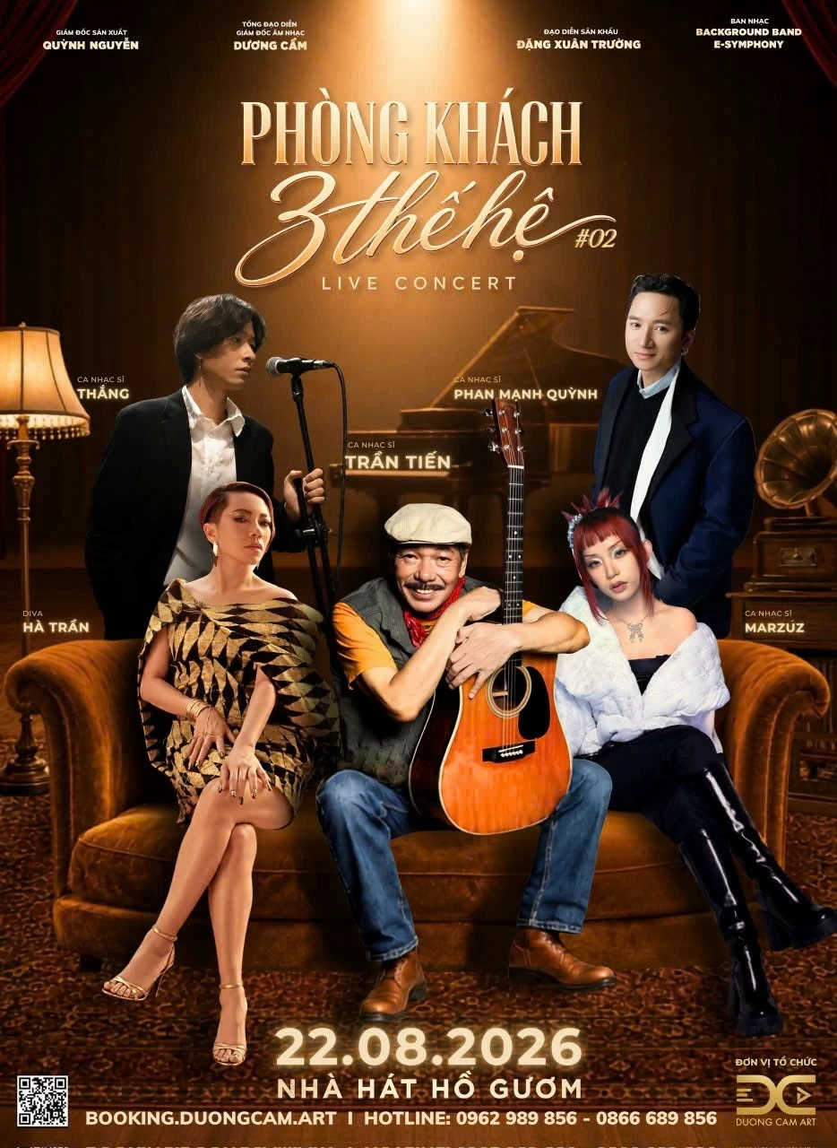 Phòng khách 3 thế hệ số 2: Cuộc gặp gỡ của Trần Tiến, Hà Trần, Phan Mạnh Quỳnh, Thắng và Marzuz Phòng khách 3 thế hệ số 2: Cuộc gặp gỡ của Trần Tiến, Hà Trần, Phan Mạnh Quỳnh, Thắng và Marzuz