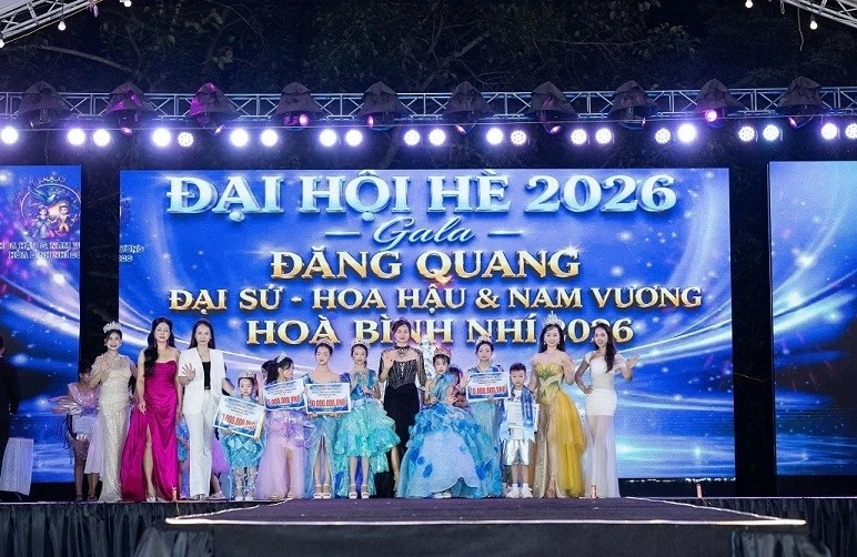 Vinh danh Hoa hậu và Nam vương Hoà bình nhí 2026