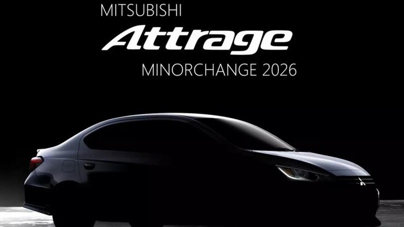 Mitsubishi Attrage 2026 chốt lịch ra mắt tại thị trường Thái Lan
