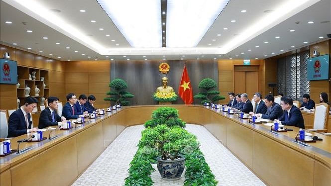 Thủ tướng Lê Minh Hưng tiếp Đại sứ Hàn Quốc Choi Young Sam