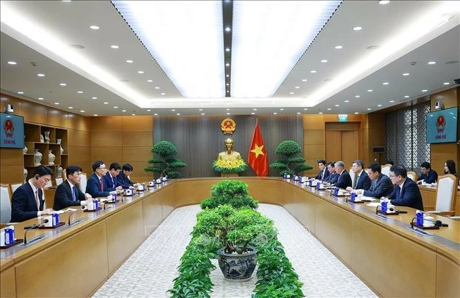 Thủ tướng Lê Minh Hưng tiếp Đại sứ Hàn Quốc Choi Young Sam