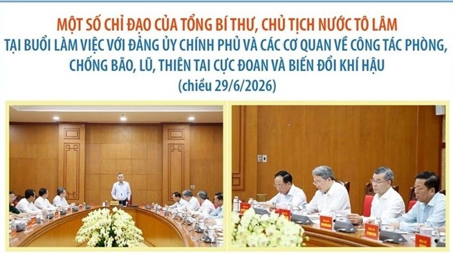 Tổng Bí thư, Chủ tịch nước Tô Lâm đề nghị rà soát toàn bộ kịch bản thiên tai năm 2026