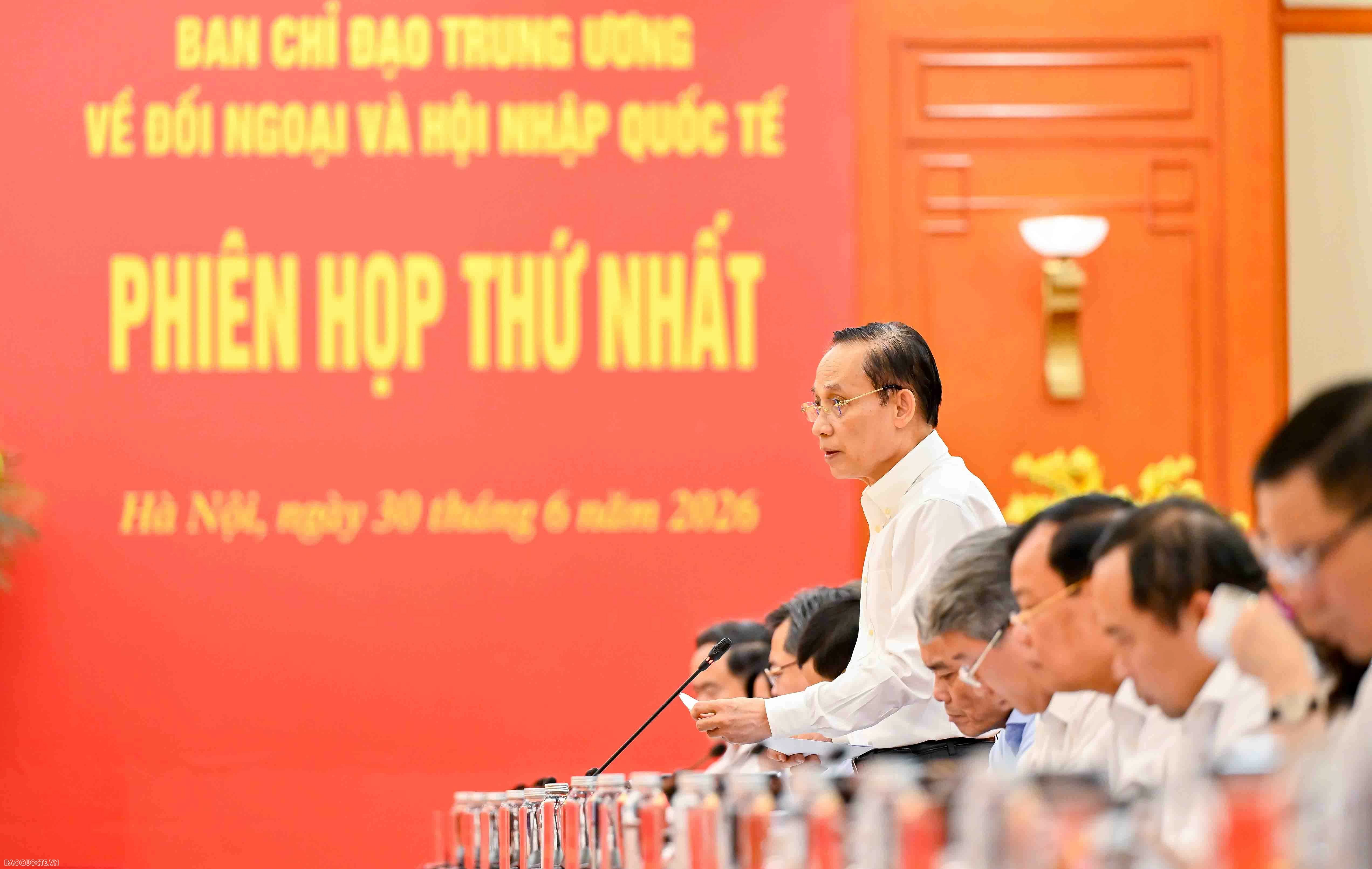 Phiên họp thứ nhất ban chỉ đạo về đối ngoại hội nhập