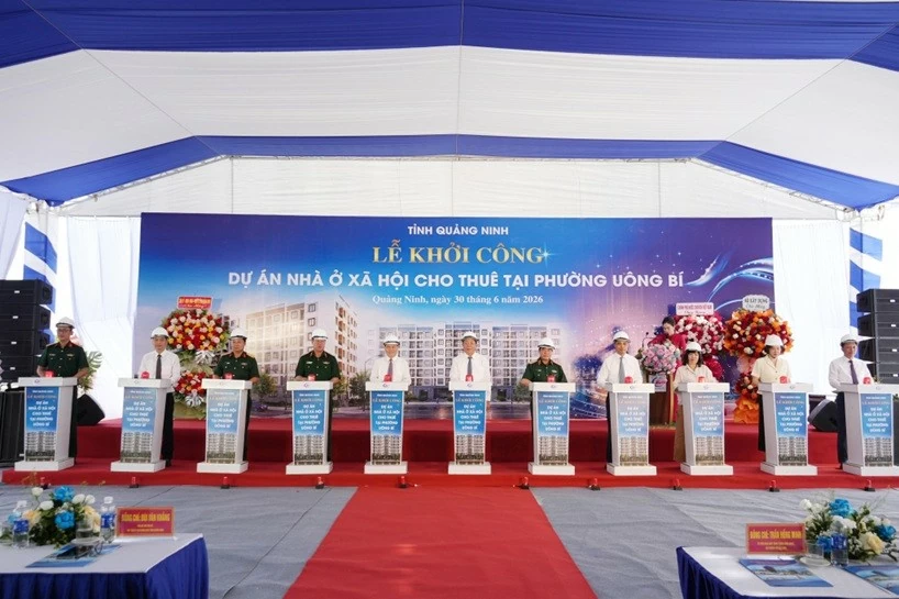Khởi công dự án nhà ở xã hội cho thuê đầu tiên trên địa bàn tỉnh Quảng Ninh Khởi công dự án nhà ở xã hội cho thuê đầu tiên trên địa bàn tỉnh Quảng Ninh
