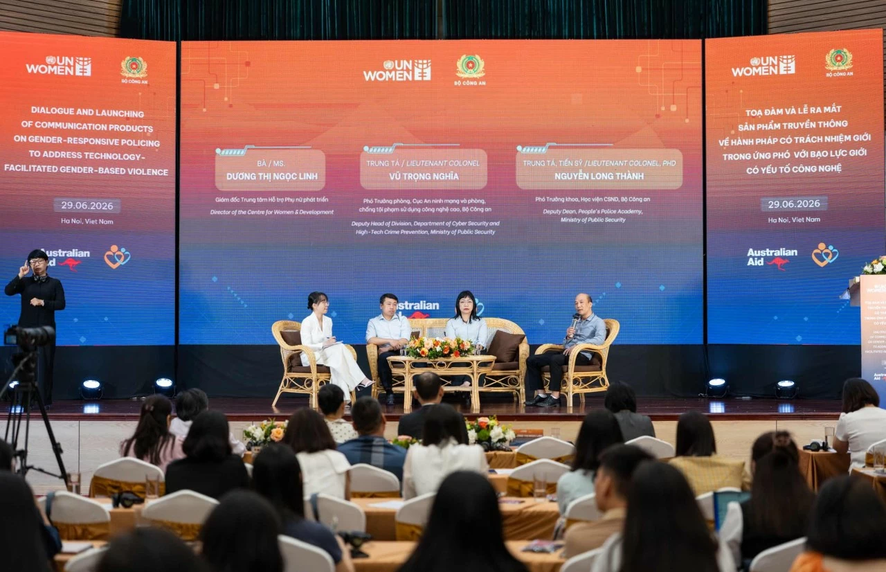 Bộ Công an phối hợp UN Women ra mắt sản phẩm truyền thông về bảo vệ phụ nữ, trẻ em gái trên không gian mạng