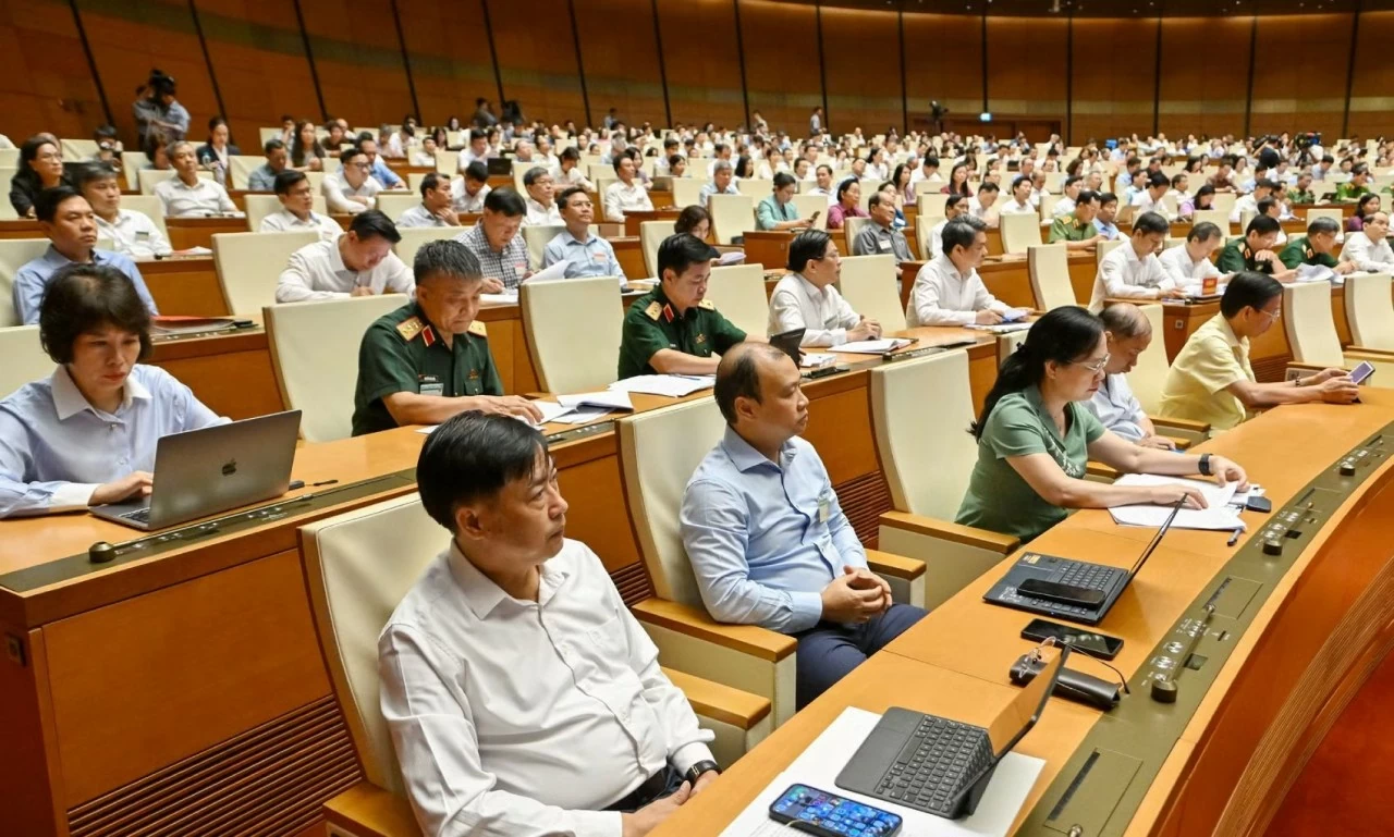 Các đại biểu tham dự Hội nghị. (Nguồn: Nhandan) Các đại biểu tham dự Hội nghị. (Nguồn: Nhandan)