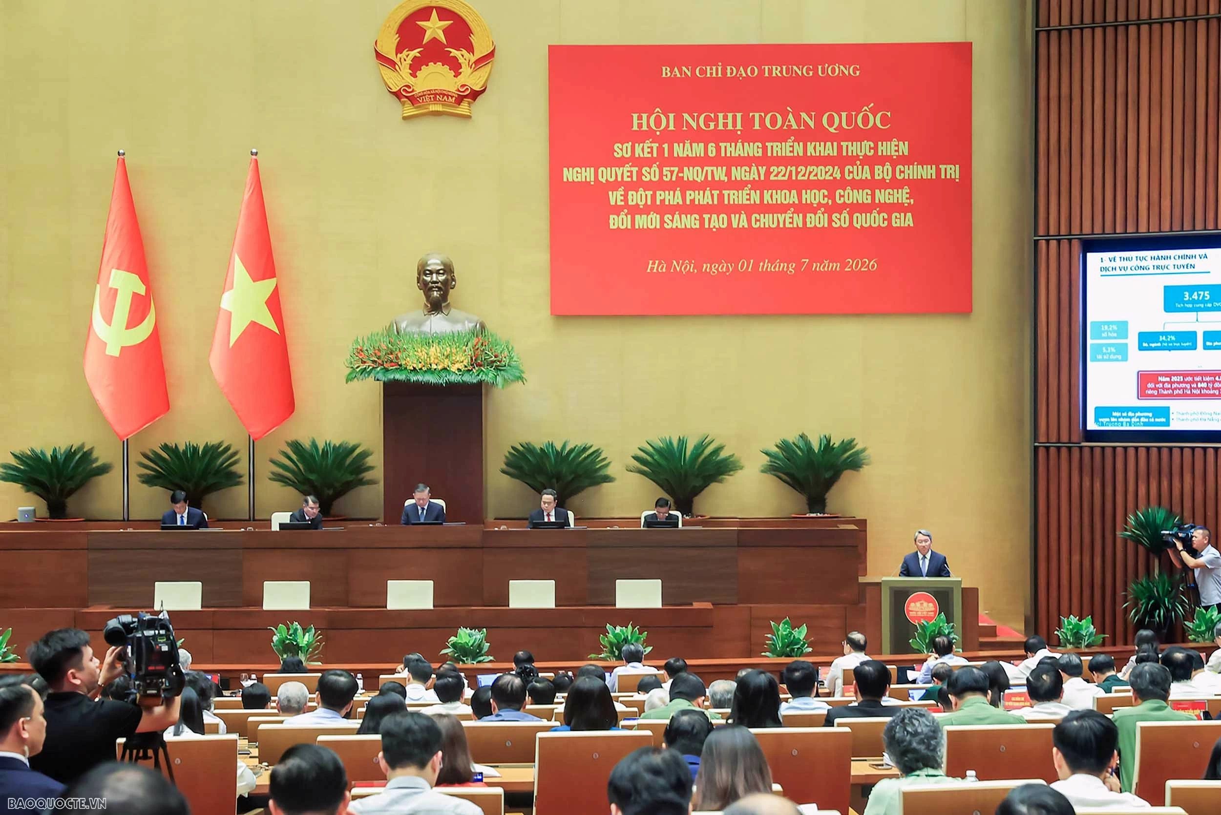 Bộ Ngoại giao tham dự Hội nghị toàn quốc sơ kết thực hiện Nghị quyết số 57-NQ/TW