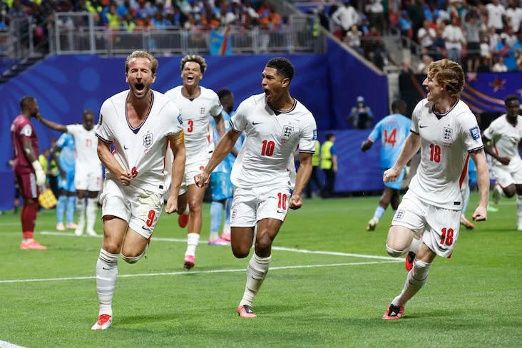 Kết quả bóng đá Vòng 1/32 World Cup 2026: Đội trưởng Harry Kane lập cú đúp phút cuối, Anh lội ngược dòng ngoạn mục trước CHDC Congo