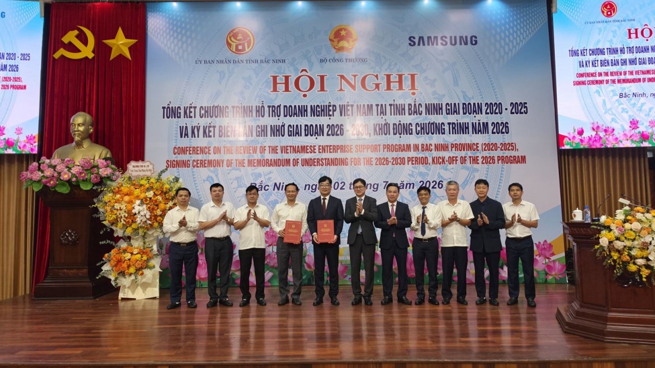 Bắc Ninh ‘bắt tay’ Samsung đồng hành phát triển doanh nghiệp công nghiệp hỗ trợ