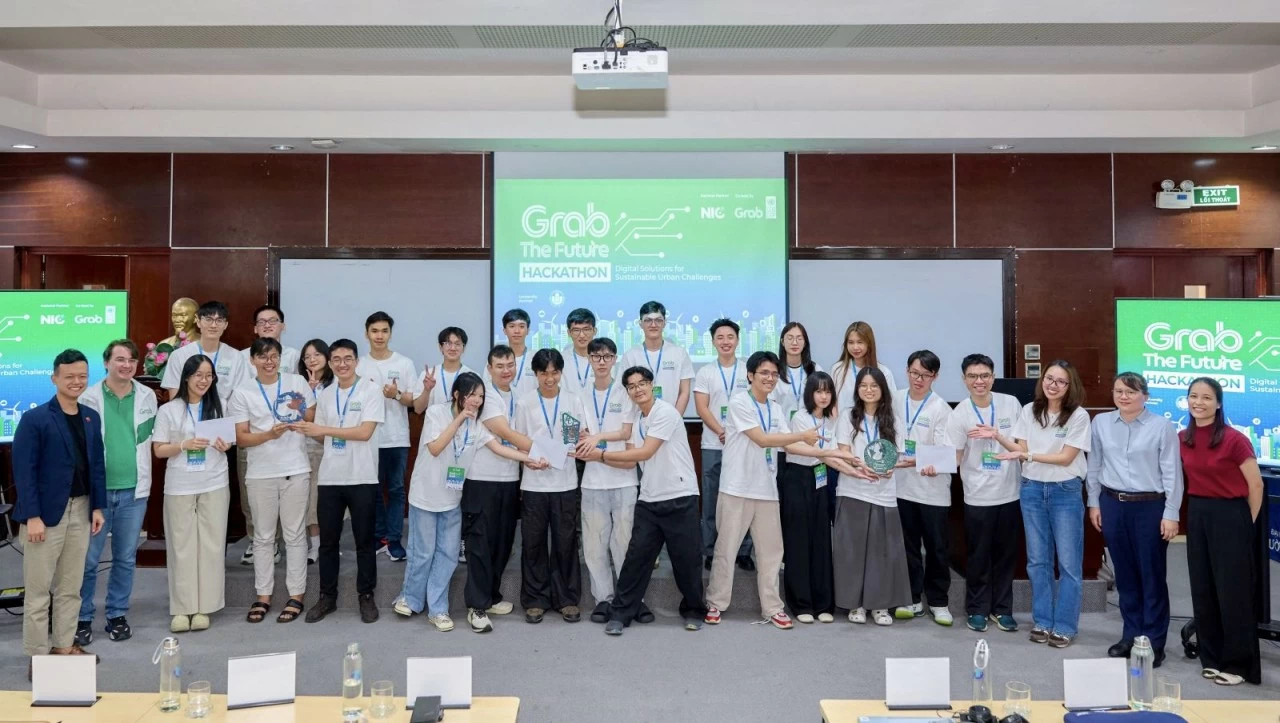 Các đội dự thi giành giải cao nhất tại GRAB the Future Hackathon 2026. (Nguồn: UNDP)