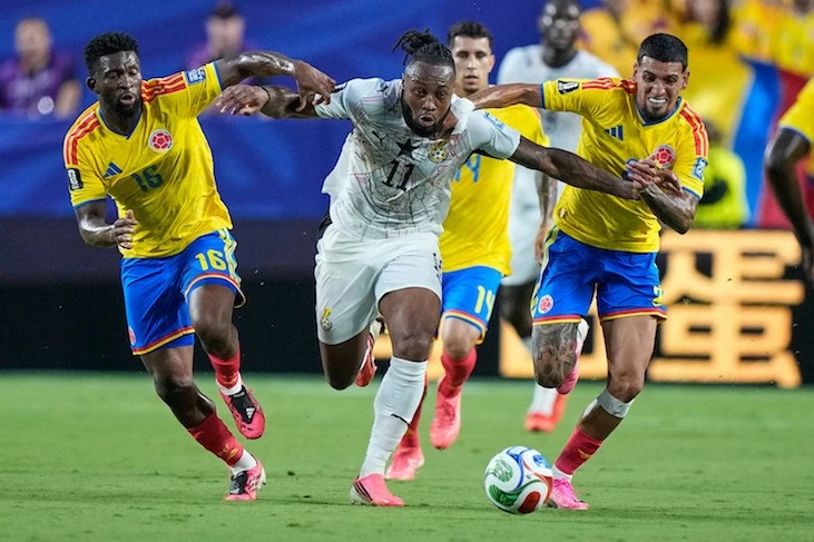 Kết quả bóng đá World Cup 2026: Colombia 1-0 Ghana: Jhon Arias tỏa sáng với bàn thắng duy nhất, Colombia khẳng định thực lực Kết quả bóng đá World Cup 2026: Colombia 1-0 Ghana: Jhon Arias tỏa sáng với bàn thắng duy nhất, Colombia khẳng định thực lực