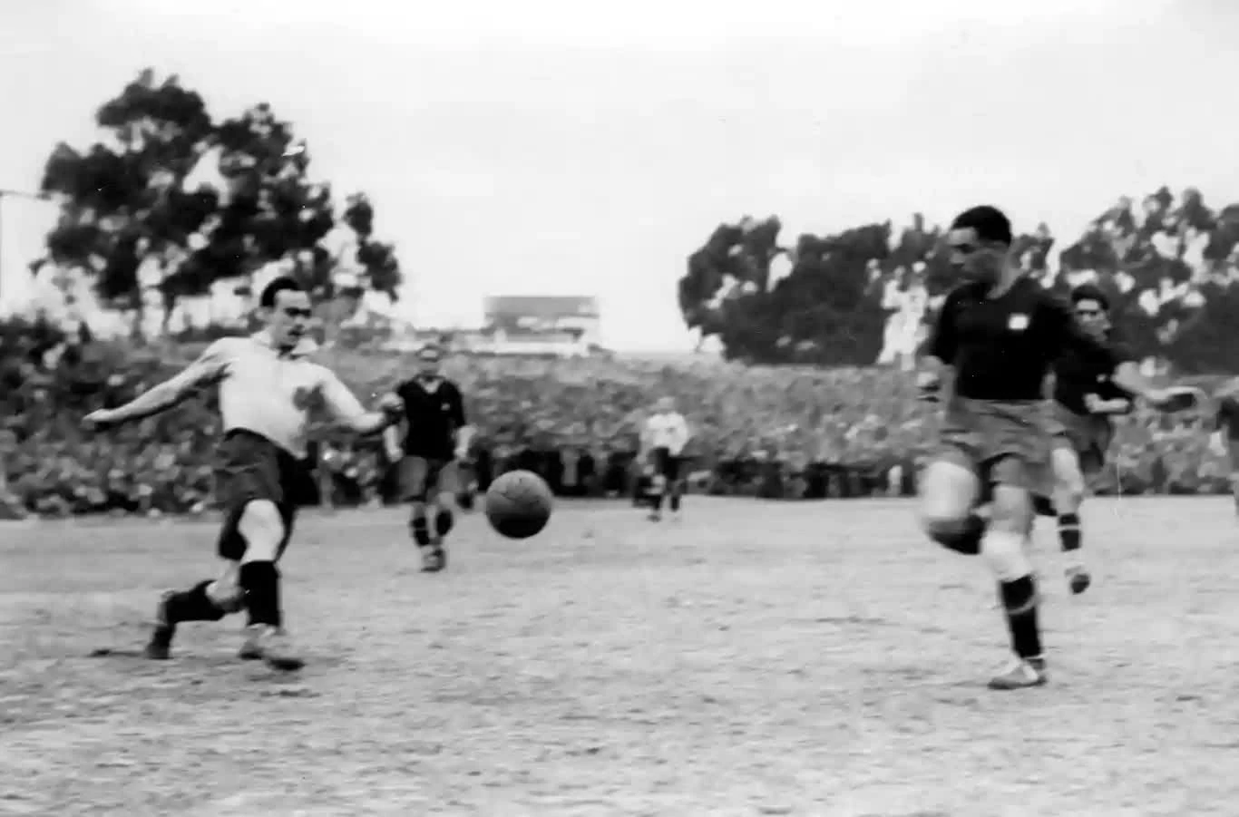 Trận đấu giữa Tây Ban Nha và Bồ Đào Nha tại vòng loại World Cup 1934 ở Madrid ngày 11/3/1934. (Nguồn: FIFA)