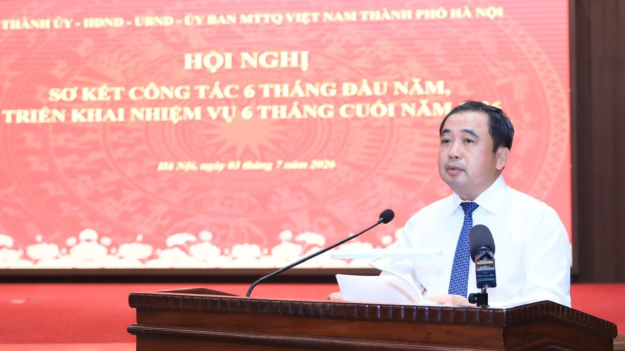 Bí thư Thành ủy Hà Nội Trần Đức Thắng: Quyết tâm đưa Thủ đô tiếp tục giữ vững vai trò đầu tàu, trái tim của cả nước