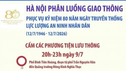 Kỷ niệm 80 năm Ngày truyền thống lực lượng An ninh nhân dân: Hà Nội phân luồng giao thông, tạm cấm, hạn chế phương tiện một số tuyến đường