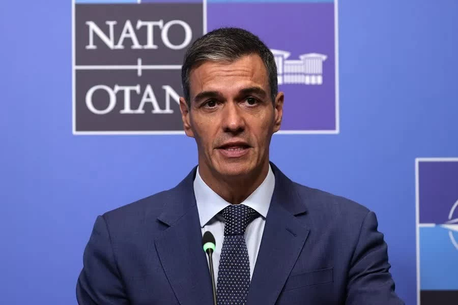 Thủ tướng Pedro Sanchez khẳng định Tây Ban Nha đã hoàn thành các mục tiêu năng lực quốc phòng của NATO trong năm 2026. (Nguồn: EFE)