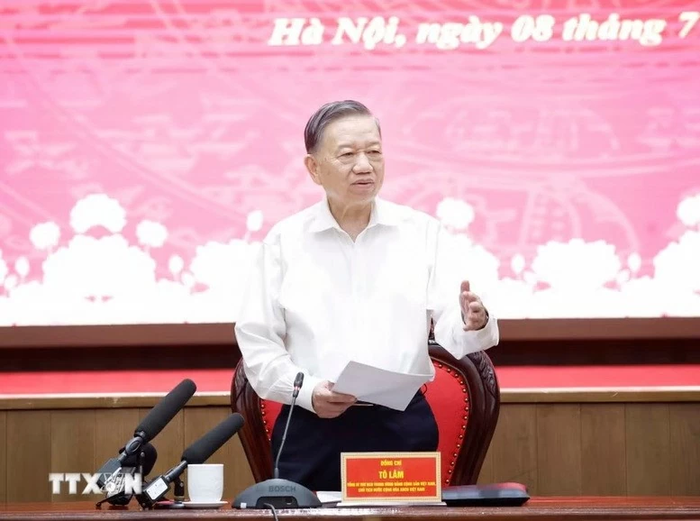 Tổng Bí thư, Chủ tịch nước Tô Lâm: Hà Nội phải tiên phong tạo ra những mô hình mới, cách làm mới, động lực mới có sức lan tỏa cho cả nước