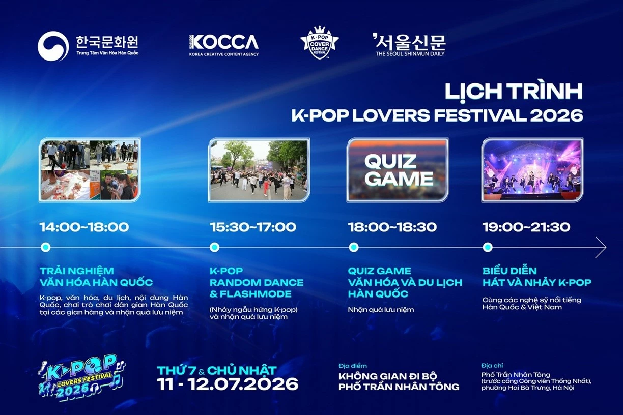 K-pop Lovers Festival 2026: Đêm hội bùng nổ của fan K-pop Việt