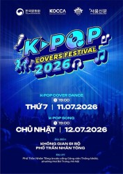 K-pop Lovers Festival 2026: Đêm hội bùng nổ của fan K-pop Việt