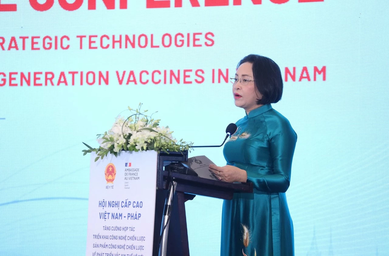 Phát biểu tại hội nghị, Ủy viên Trung ương Đảng, Phó Chủ tịch Quốc hội Nguyễn Thị Thanh đề xuất 5 định hướng trọng tâm. (Ảnh: Thành Long)