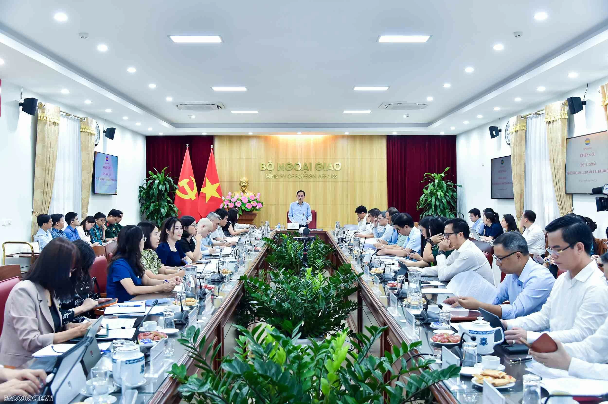Bộ Ngoại giao tổ chức cuộc họp liên ngành về rà soát, đôn đốc thực hiện các cam kết, thỏa thuận quốc tế