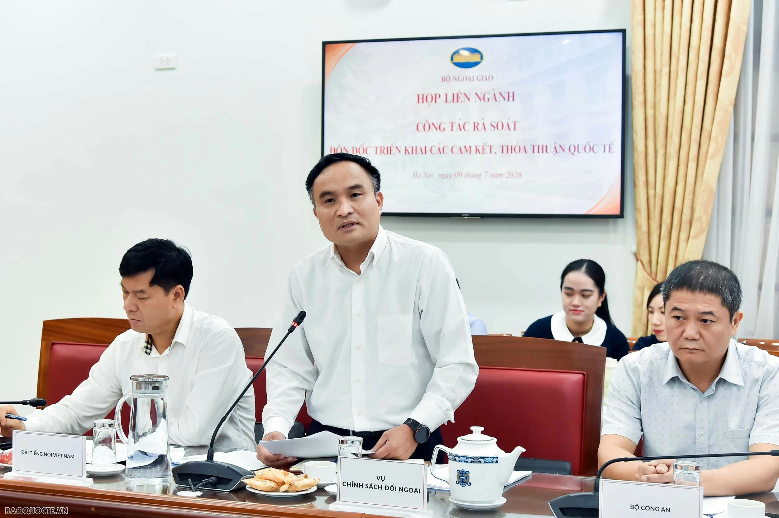 Bộ Ngoại giao tổ chức cuộc họp liên ngành về rà soát, đôn đốc thực hiện các cam kết, thỏa thuận quốc tế