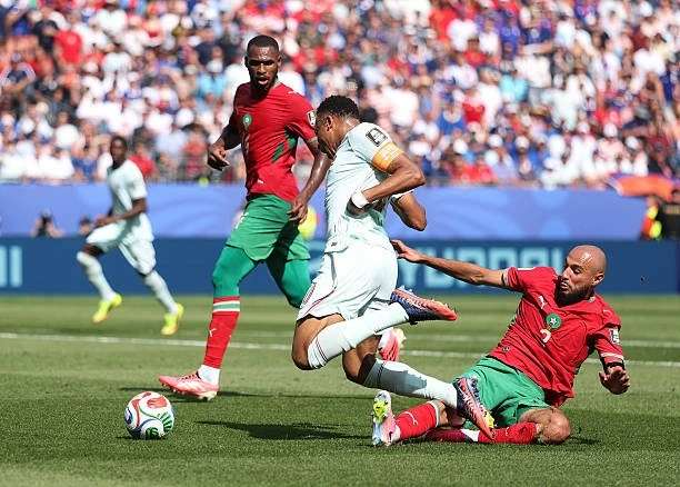 Kết quả bóng đá World Cup Pháp và Morocco (2-0): Cú đúp của Mbappe