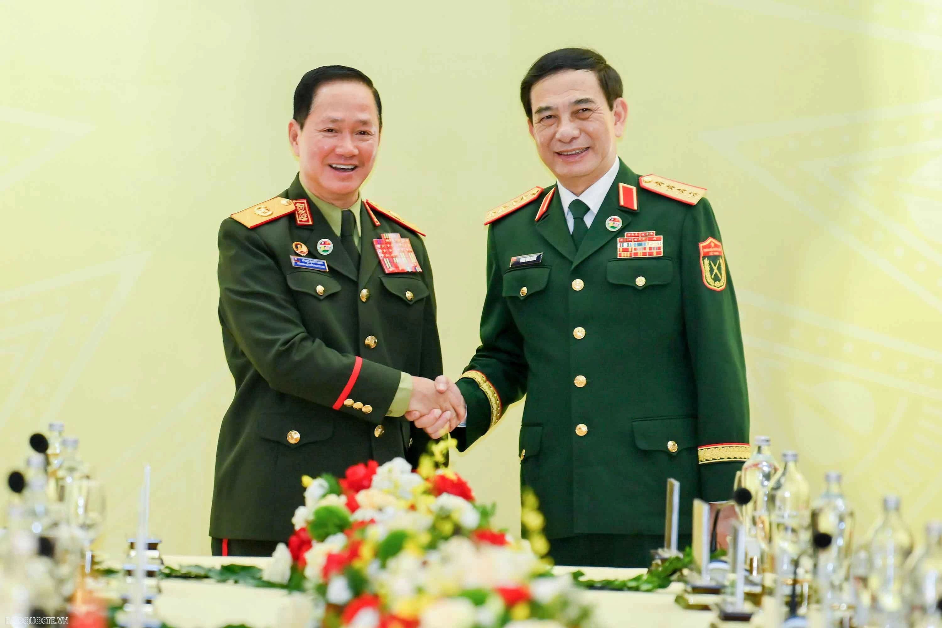 Việt Nam - Lào thống nhất thúc đẩy hợp tác quốc phòng, xây dựng biên giới hòa bình Việt Nam - Lào thống nhất thúc đẩy hợp tác quốc phòng, xây dựng biên giới hòa bình