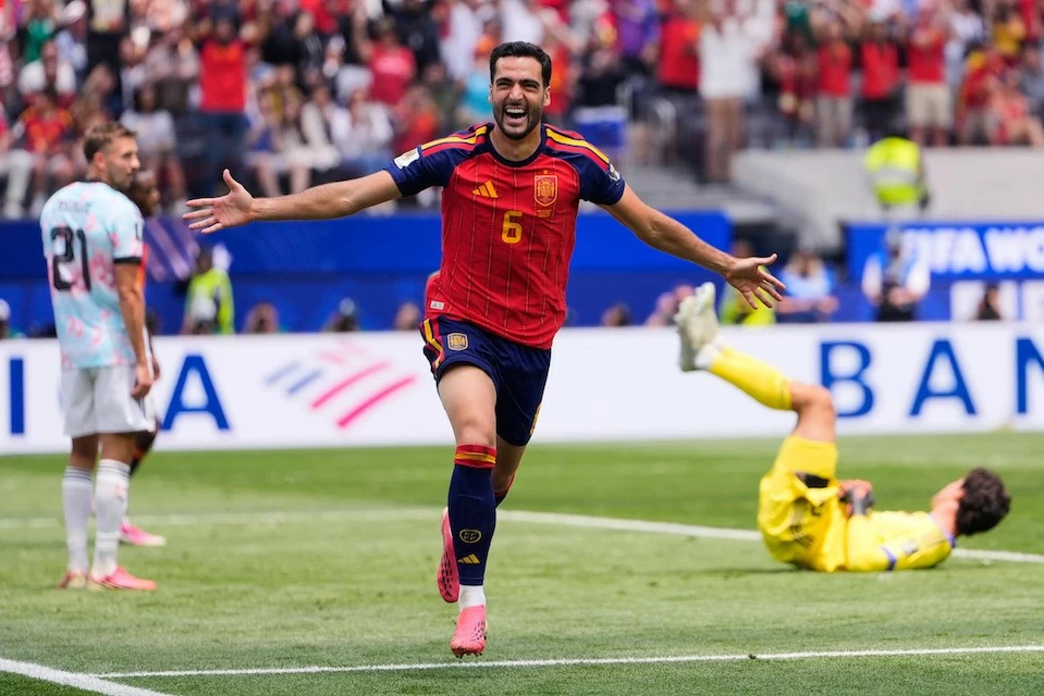Kết quả bóng đá World Cup 2026: Tây Ban Nha 2-1 Bỉ: Siêu dự bị Merino lại ghi bàn, Tây Ban Nha đại chiến Pháp ở bán kết Kết quả bóng đá World Cup 2026: Tây Ban Nha 2-1 Bỉ: Siêu dự bị Merino lại ghi bàn, Tây Ban Nha đại chiến Pháp ở bán kết