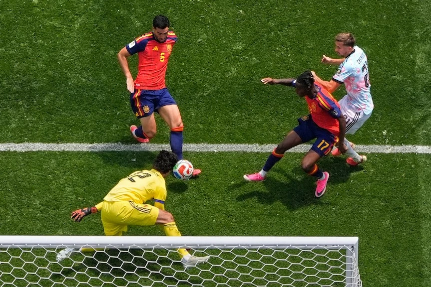 Kết quả bóng đá World Cup 2026: Tây Ban Nha 2-1 Bỉ: Siêu dự bị Merino lại ghi bàn, Tây Ban Nha đại chiến Pháp ở bán kết Kết quả bóng đá World Cup 2026: Tây Ban Nha 2-1 Bỉ: Siêu dự bị Merino lại ghi bàn, Tây Ban Nha đại chiến Pháp ở bán kết