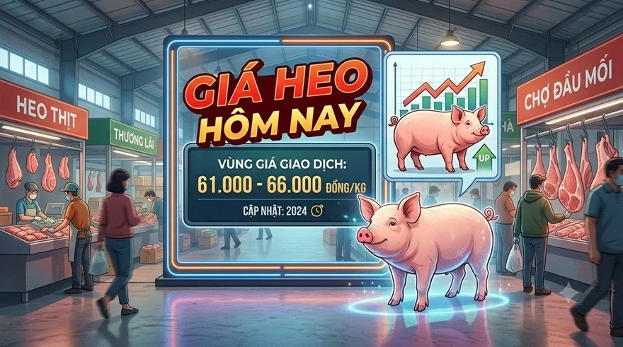 Giá heo hơi hôm nay 11/7: Ổn định trên cả 3 miền, giao dịch trong khoảng 61.000 - 66.000 đồng/kg