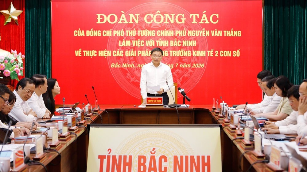 Phó Thủ tướng Nguyễn Văn Thắng: Bắc Ninh cần kiên định mục tiêu tăng trưởng GRDP từ 12,5-13% trong năm 2026