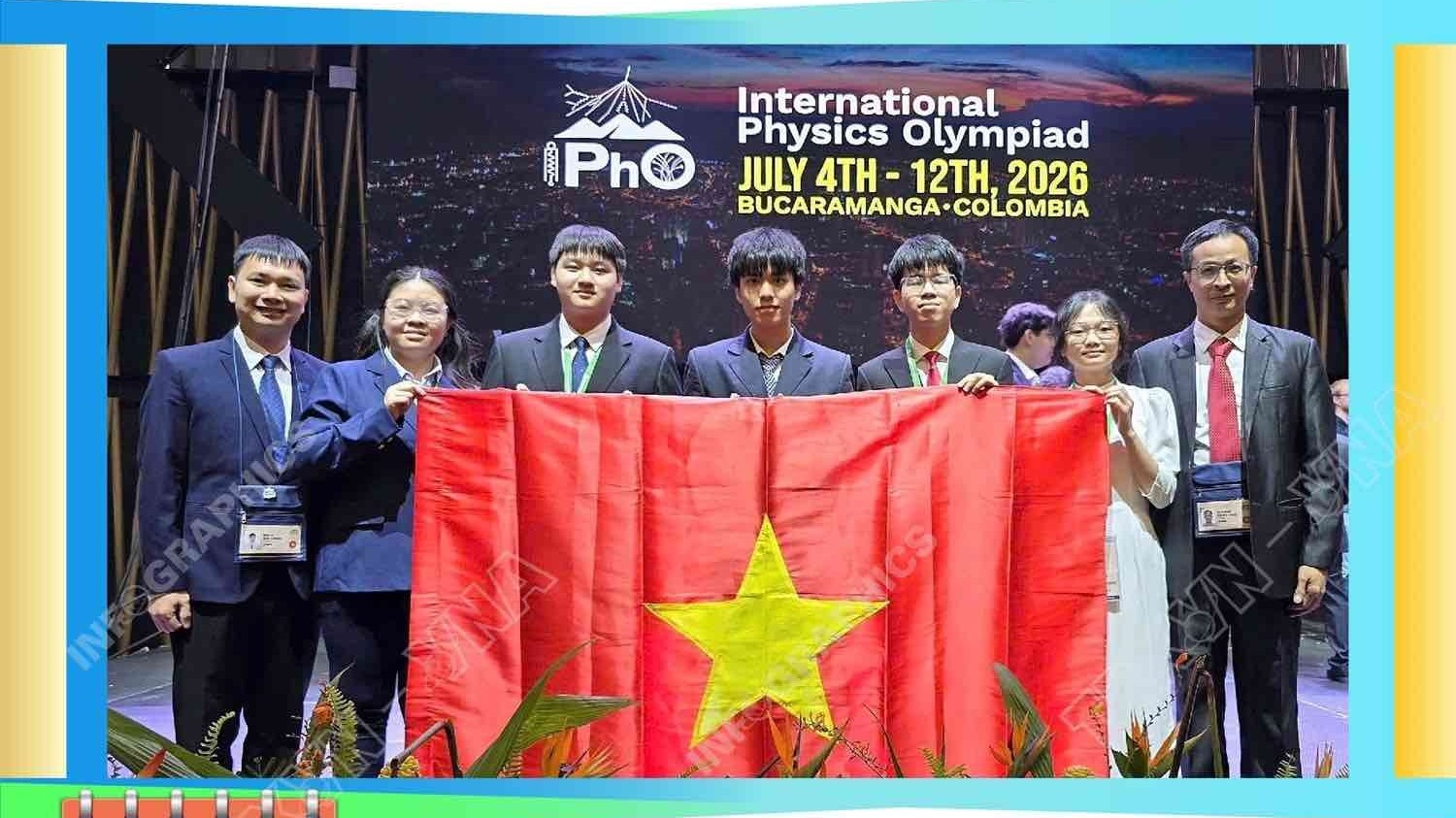 Việt Nam lọt top 7 đội tuyển có thành tích cao nhất của kỳ thi Olympic Vật lý quốc tế 2026