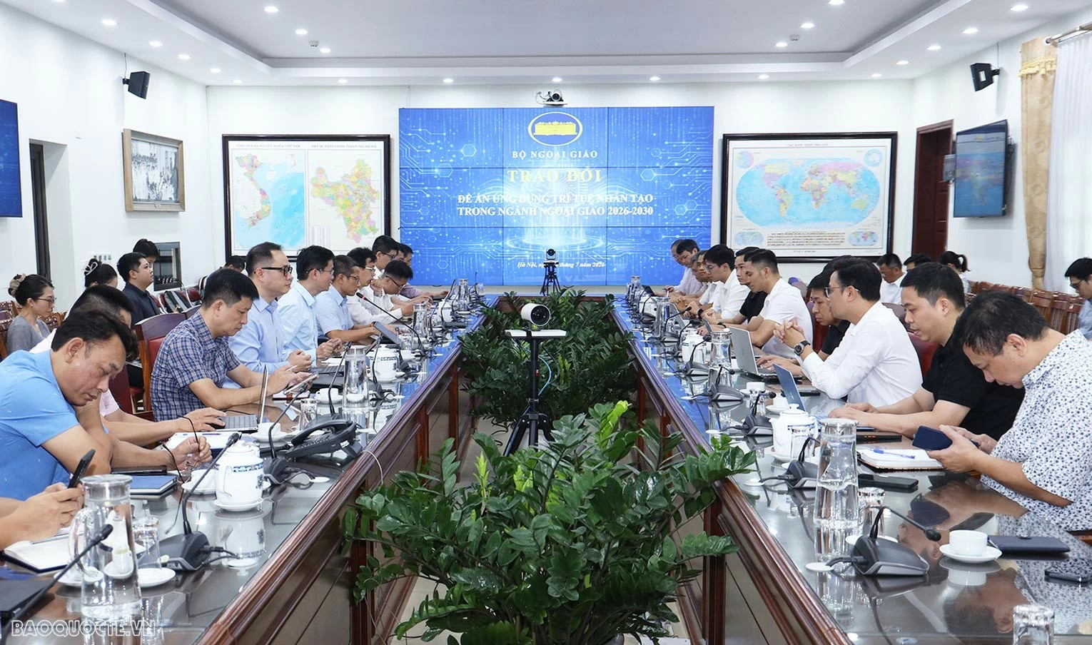 Toàn cảnh cuộc họp. (Ảnh: Thành Long)