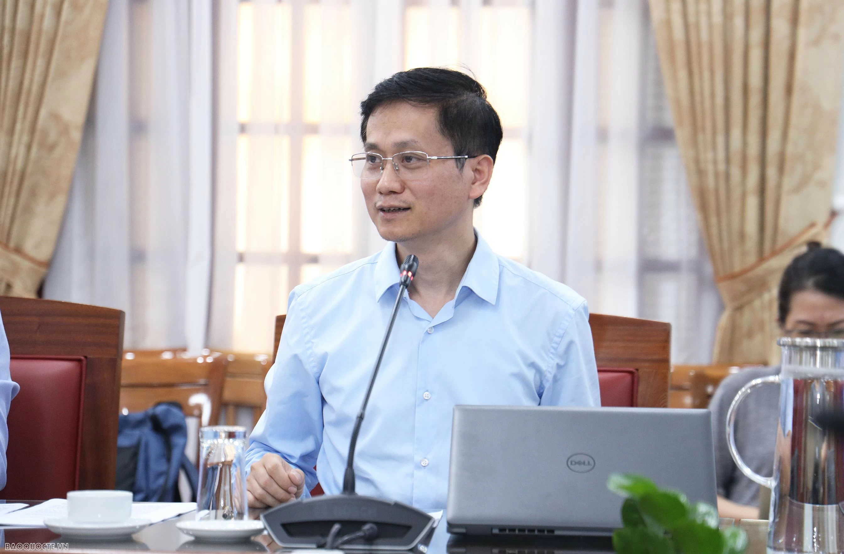 Chánh Văn phòng Bộ Ngoại giao Nguyễn Hoài Nam phát biểu mở đầu Hội thảo