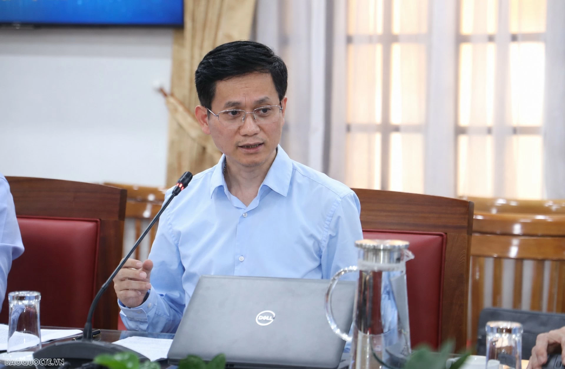 Chánh Văn phòng Bộ Ngoại giao Nguyễn Hoài Nam phát biểu kết luận. (Ảnh: Thành Long)