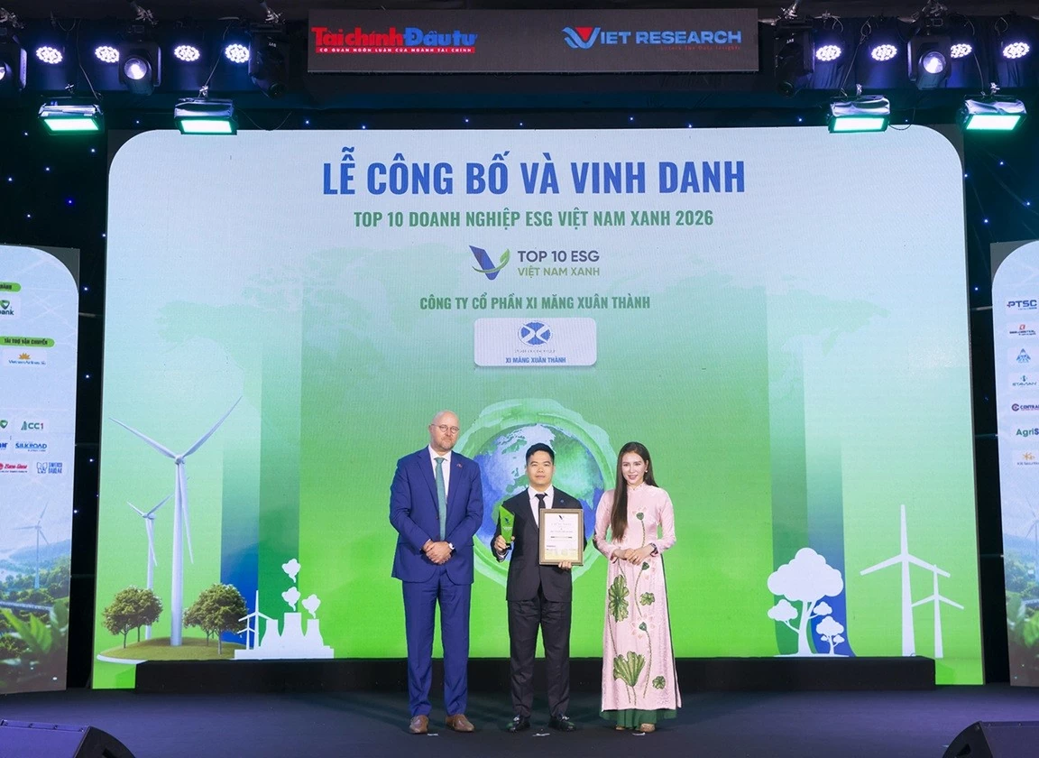 Xi Măng Xuân Thành liên tiếp được vinh danh tại các giải thưởng phát triển bền vững