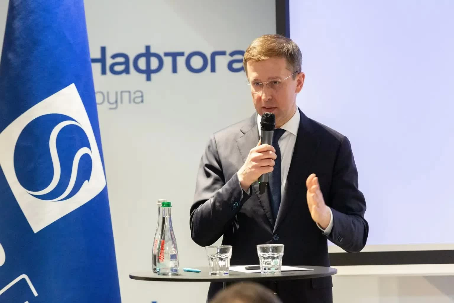 Ông Serhii Koretskyi, CEO Naftogaz, phát biểu tại cuộc họp với các nhà ngoại giao ở Kyiv ngày 14/3/2026. Ảnh: Naftogaz