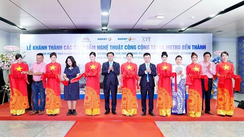 Khánh thành không gian nghệ thuật công cộng tại Ga Metro Bến Thành