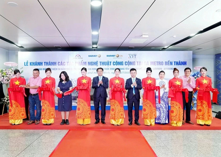 Khánh thành không gian nghệ thuật công cộng tại Ga Metro Bến Thành