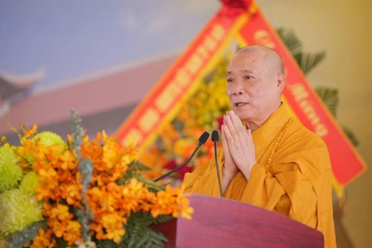 Hòa thượng Thích Bảo Nghiêm, Phó Chủ tịch Hội đồng trị sự, Trưởng ban Hoằng pháp Trung ương Giáo hội Phật giáo Việt Nam, Trưởng Ban Trị sự Giáo hội Phật giáo Việt Nam. (Nguồn: Phật Sự Online)