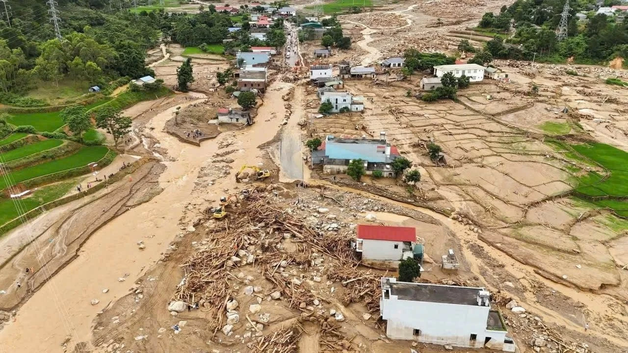 Trận lũ gây thiệt hại nặng nề trên địa bàn xã Mường Than. (Ảnh: Nguyễn Hưng) Trận lũ gây thiệt hại nặng nề trên địa bàn xã Mường Than. (Ảnh: Nguyễn Hưng)