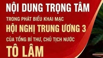 Nội dung trọng tâm trong phát biểu khai mạc Hội nghị Trung ương 3 của Tổng Bí thư, Chủ tịch nước Tô Lâm
