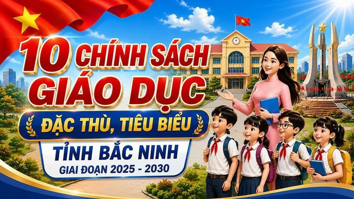 Bắc Ninh chi 1.756 tỷ đồng để triển khai đồng bộ 10 chính sách giáo dục đặc thù, tiêu biểu