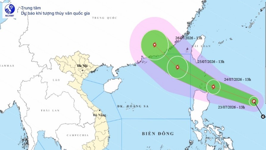 Áp thấp nhiệt đới trên vùng biển phía Đông Philippines có khả năng mạnh thành bão