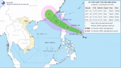 Áp thấp nhiệt đới trên vùng biển phía Đông Philippines có khả năng mạnh thành bão