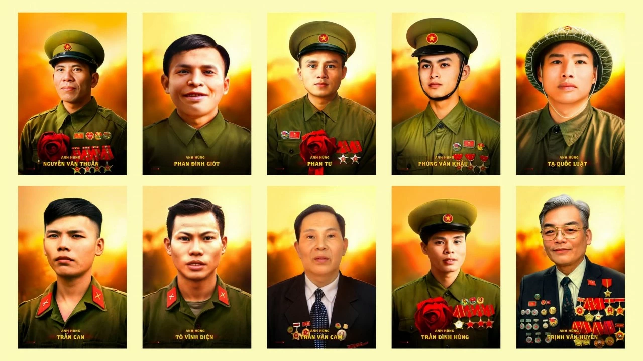 Chân dung những anh hùng liệt sĩ viết nên chiến thắng Điện Biên Phủ