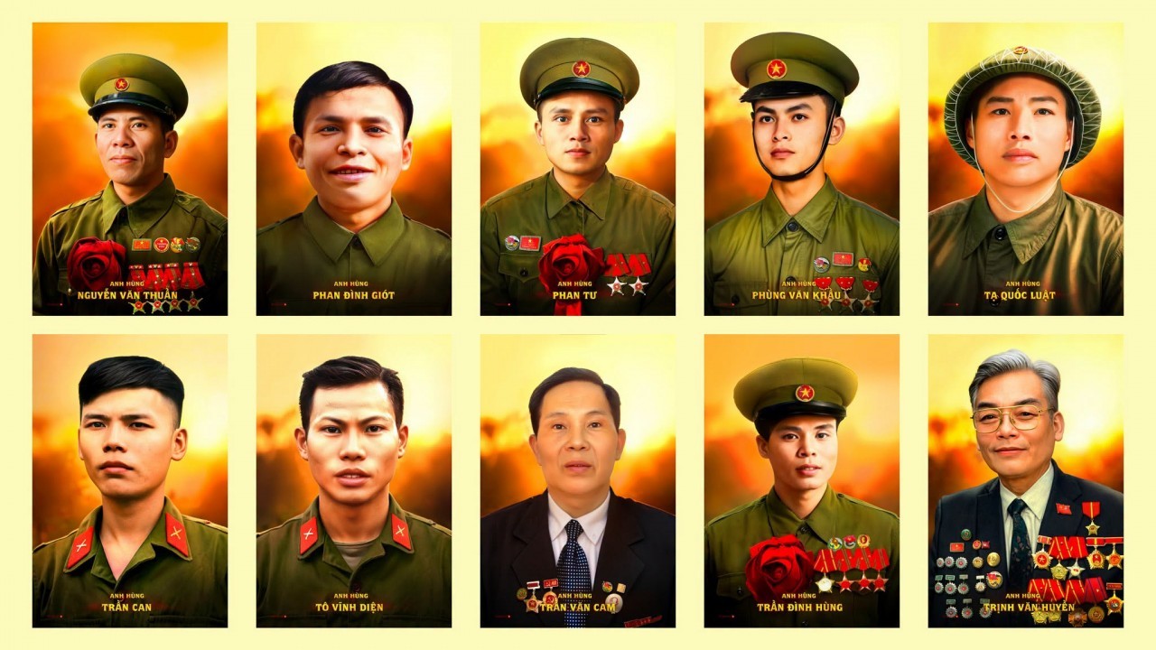 Chân dung những anh hùng liệt sĩ viết nên chiến thắng Điện Biên Phủ