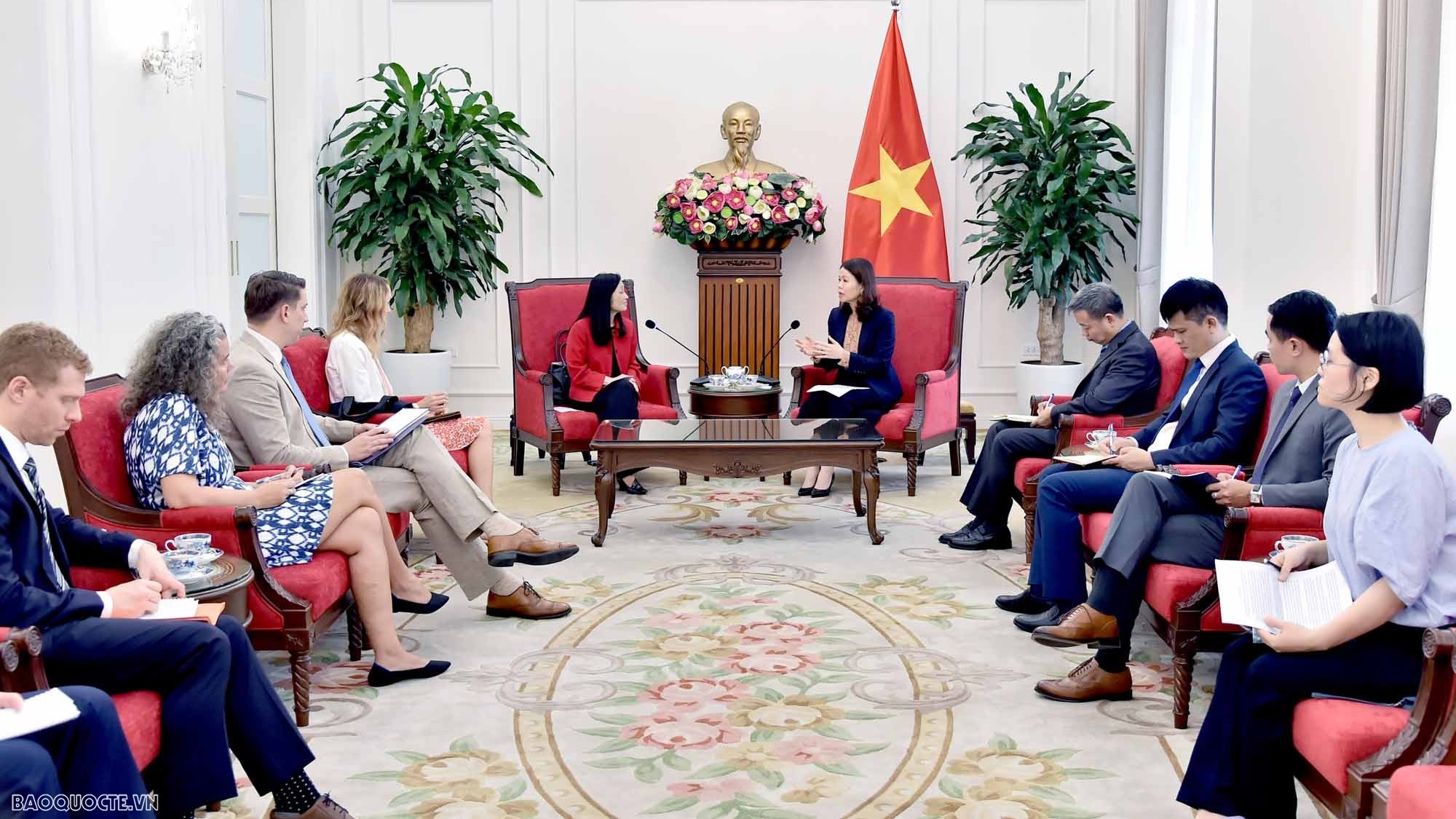 Thứ trưởng Ngoại giao Nguyễn Minh Hằng tiếp Đại sứ Hoa Kỳ tại Việt Nam